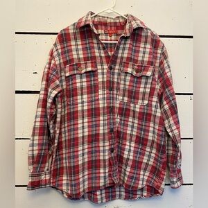 Vintage McCormick Farmall International Harvester Thick Flannel Men’s Lg Shirt